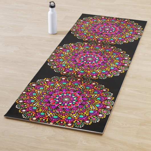 Tapis De Yoga 073 - Tricot Mandala Yoga Mat (En situation)