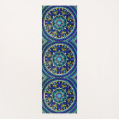 Tapis De Yoga 075 - Mat de Yoga de Mandala bleu profond (Devant)
