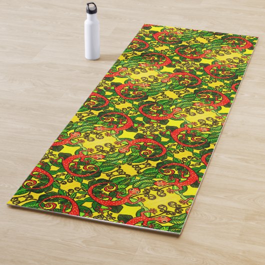 Tapis De Yoga 106 - Gecko Rouge Yoga Mat (En situation)
