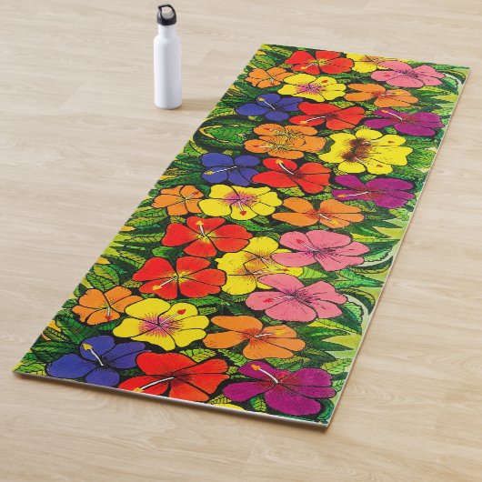 Tapis De Yoga 113 - Hibiscus Yoga Mat (En situation)