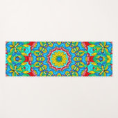 Tapis De Yoga 12 Fleur pétale Abstraite (Devant (Horizontal))