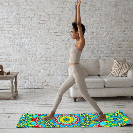 Tapis De Yoga 12 Fleur pétale Abstraite