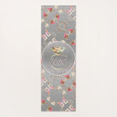 Tapis De Yoga 16e anniversaire de Mariage Cire, Statice, & Perid (Dos)