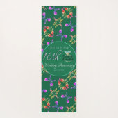 Tapis De Yoga 16e anniversaire Mariage cire & péridot  (Dos)