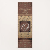 Tapis De Yoga 19e anniversaire du Mariage bronze foncé  (Devant)
