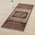 Tapis De Yoga 19e anniversaire du Mariage bronze foncé<br><div class="desc">Ce design est composé de mes graphismes de coeur rose,  de votre année d'anniversaire et de "bronze" écrit en police calligraphique comme élément de design. Je suis disponible pour vous aider avec tout nouveau design ou personnalisation que vous souhaitez,  envoyez-moi un message et je reviendrai immédiatement !</div>