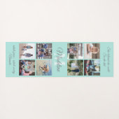 Tapis De Yoga 2 Mantra Turquoise Mantra Personnalisé Sur Côté Mo (Dos (Horizontal))