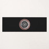 Tapis De Yoga [310] Vegvisir - Viking Silver Magic Runic Compass (Devant (Horizontal))