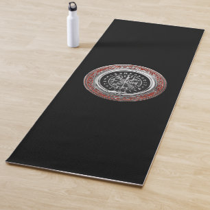 Tapis De Yoga [310] Vegvisir - Viking Silver Magic Runic Compass