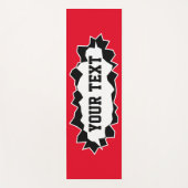 Tapis de yoga 3D amusant avec nom ou devis personn (Devant)