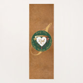 Tapis De Yoga 3e anniversaire du Mariage Image en cuir (Dos)