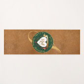 Tapis De Yoga 3e anniversaire du Mariage Image en cuir (Devant (Horizontal))