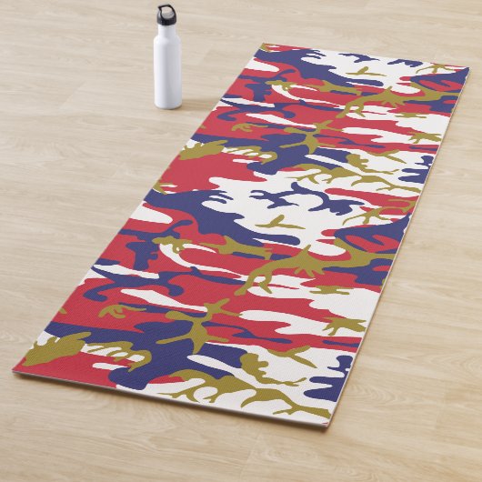 Tapis De Yoga 4th of July, Independence day, Camouflage Gold (En situation)