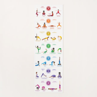 Tapis De Yoga 7 Chakras Yoga Poses Yoga Mat - 74wbg