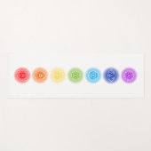 Tapis De Yoga 7 Symboles Chakra (Devant (Horizontal))