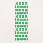 Tapis De Yoga 8 bits Pixel Lucky Four Leaf Clocher (Devant)