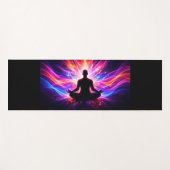Tapis de yoga à conception de méditation Chakra Gl (Devant (Horizontal))