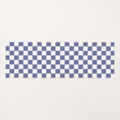 Tapis De Yoga à damiers Motif violet (Devant (Horizontal))