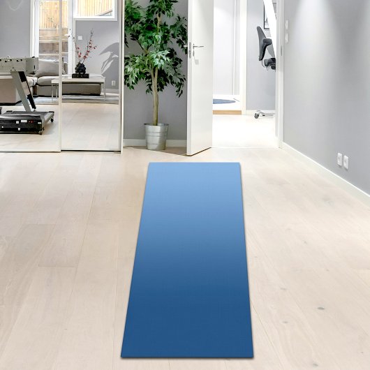 Tapis de Yoga à Dégradé Bleu