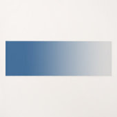 Tapis de Yoga à Dégradé Bleu Gris (Devant (Horizontal))