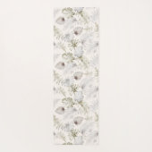 Tapis de yoga à feuillage doré tropical monogrammé (Dos)
