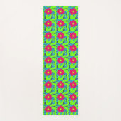 Tapis de Yoga à Impression Florale Tropicale (Devant)