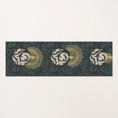 tapis de yoga à la lueur des bougies (Dos (Horizontal))