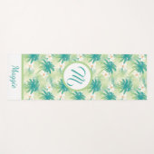 Tapis De Yoga A Monogrammed Tropical Summer (Devant (Horizontal))
