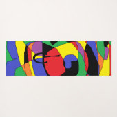 Tapis de Yoga à Motif Abstrait Coloré (Dos (Horizontal))