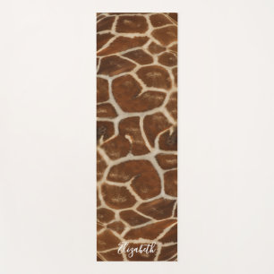 Tapis de Yoga à Motif de Fourrure de Girafe Amusan