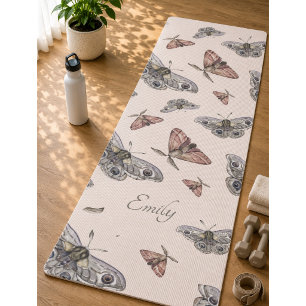 Tapis de Yoga à Motif Papillon Coloré