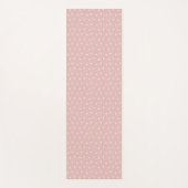 Tapis de Yoga à Motif Triangles Rose Clair (Devant)