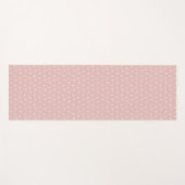 Tapis de Yoga à Motif Triangles Rose Clair (Devant (Horizontal))