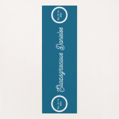 Tapis de yoga à script personnalisé avec nom pour (Devant)