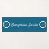 Tapis de yoga à script personnalisé avec nom pour (Devant (Horizontal))