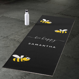 Tapis De Yoga Abeille noire abeilles bourdon été amusant humour 