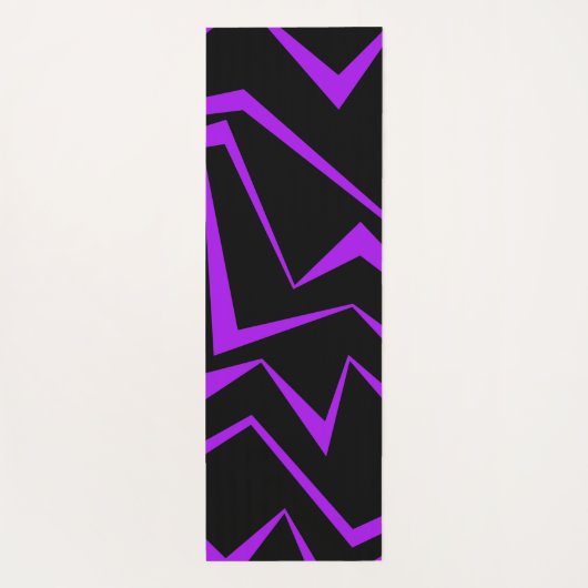 Tapis De Yoga Abstract, bold, vibrant geometric zigzag pattern (Dos)