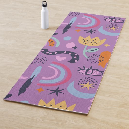 Tapis De Yoga Abstract design -Modern geometric (En situation)