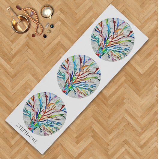 Tapis De Yoga Abstract Personalized