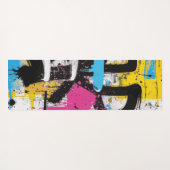 Tapis De Yoga Abstract Urban Graffiti Splash Art (Dos (Horizontal))