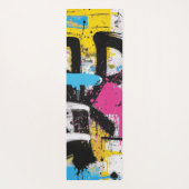 Tapis De Yoga Abstract Urban Graffiti Splash Art (Dos)
