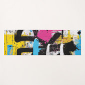 Tapis De Yoga Abstract Urban Graffiti Splash Art (Devant (Horizontal))
