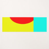 Tapis De Yoga Abstrait (Devant (Horizontal))
