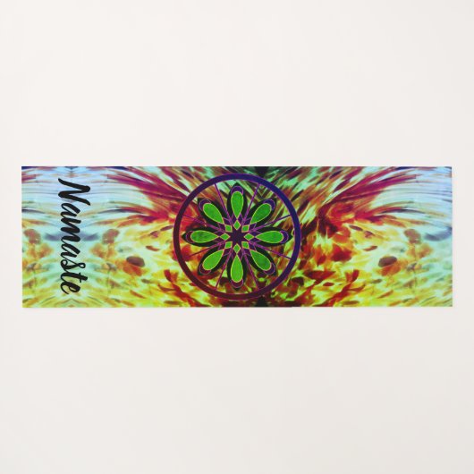 Tapis de yoga abstrait Artsy (Dos (Horizontal))
