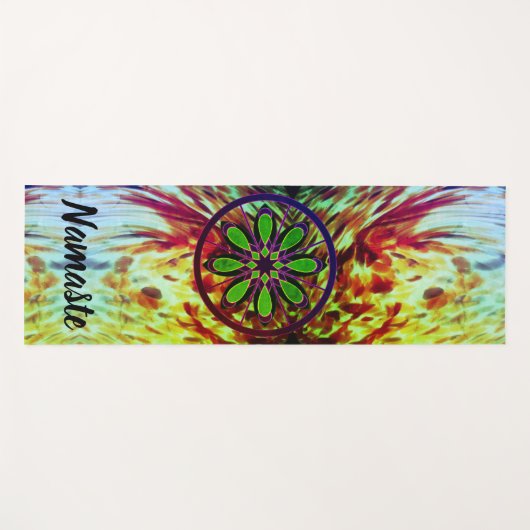 Tapis de yoga abstrait Artsy (Devant (Horizontal))