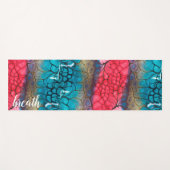 Tapis De Yoga Abstrait coloré personnalisé (Devant (Horizontal))