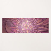 Tapis De Yoga Abstrait Floral Fractal Art Berry couleurs (Devant (Horizontal))