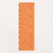 Tapis De Yoga Abstrait Jaune Et Orange (Devant)