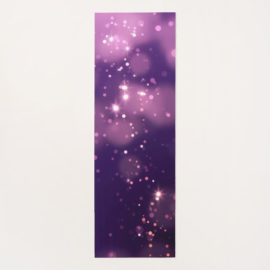 Tapis De Yoga Abstrait Purple Bokeh (Dos)