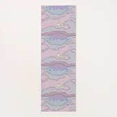 Tapis De Yoga 🌸 Abstrait Rose et Violet (Dos)